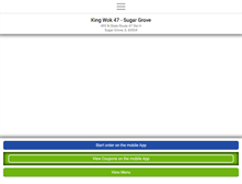 Tablet Screenshot of kingwok47sugargrove.com